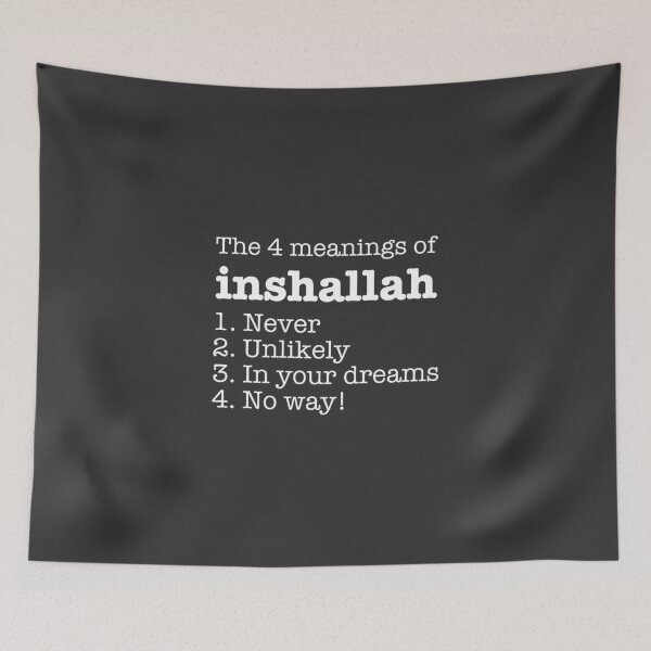Item preview, 4 Meanings of Inshallah designed and sold by AwesomeProject.