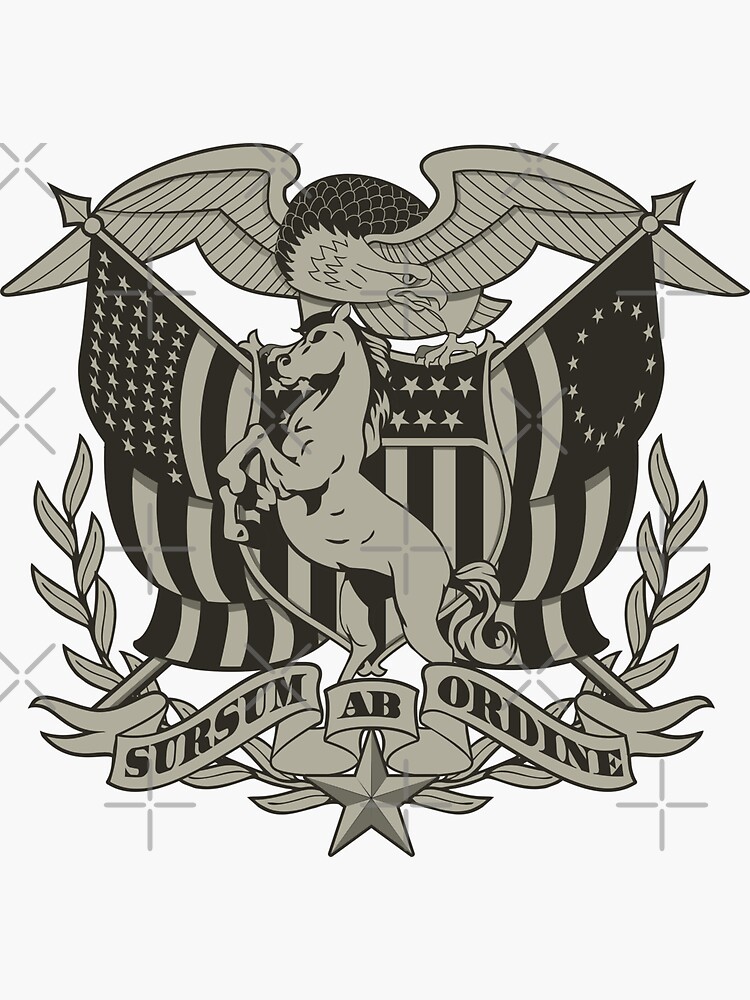 &ldquo;Mustang Classic Crest Design&rdquo; Sticker by NavyChief | Redbubble