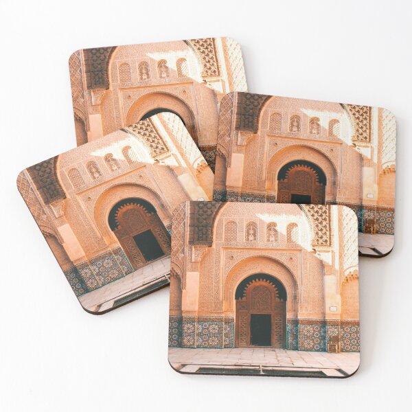 Item preview, Moroccan architecture, gate with coloured tiles in Marrakech designed and sold by michieldros.