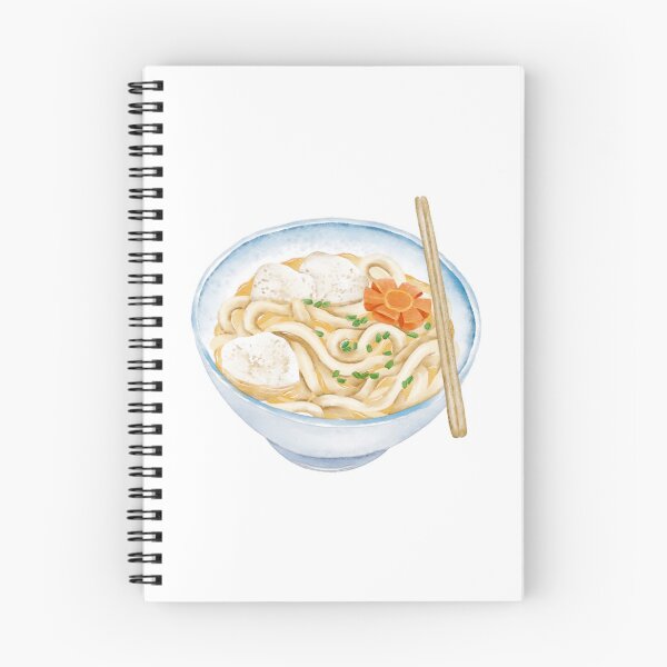 Item preview, Watercolor Illustration of Chinese Cuisine - Rough Noodle with Squid Ball | 鱼丸粗面 designed and sold by iswenyi.