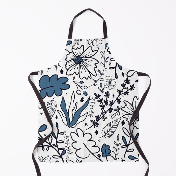 Item preview, Blue flowers pattern by LaetiArts designed and sold by LaetiArts.