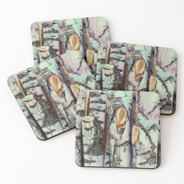 Item preview, Birch trunks - natural pattern designed and sold by MarionsArt.