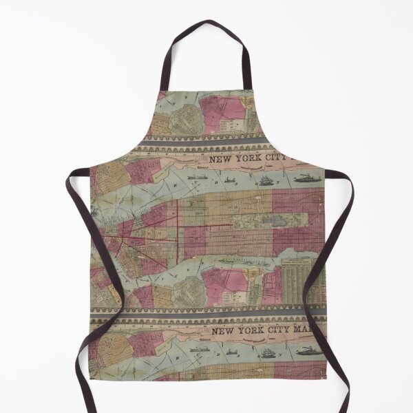 Item preview, Antique New York City Map designed and sold by BlueSpecsStudio.