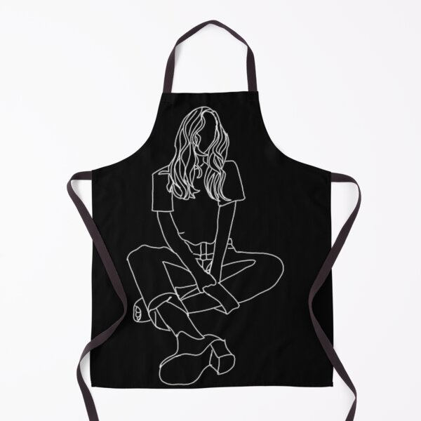 Item preview, Aesthetic Girl Outline Sitting designed and sold by Melly-Jellyarts.