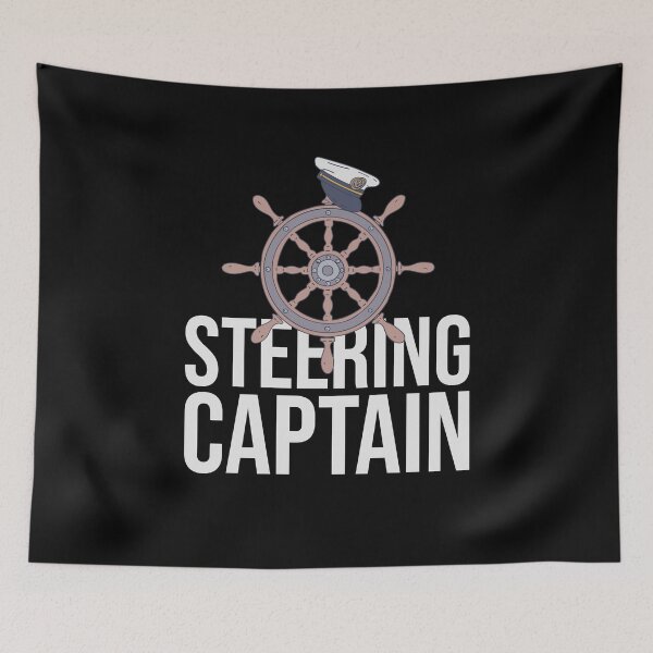 Item preview, Steering Captain Text - Wooden Wheel - Shipmaster designed and sold by DeWinnes.