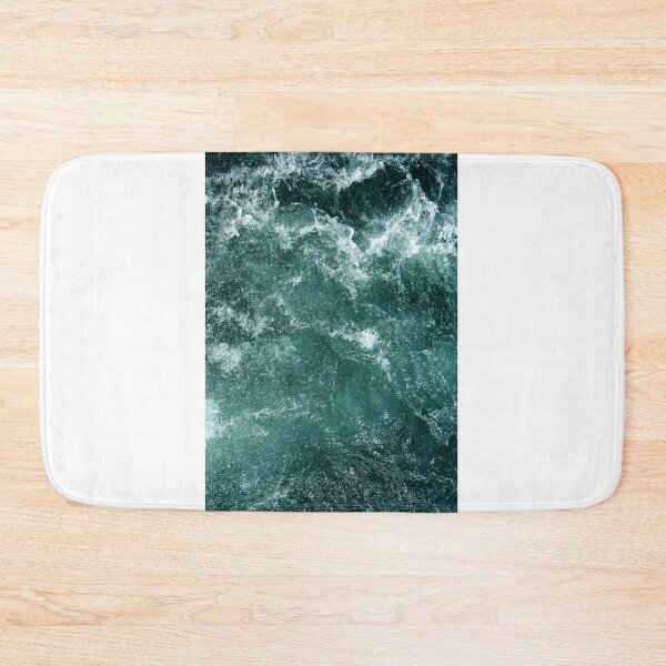 Item preview, abstract dark blue waterfall wave water designed and sold by paradiskt.