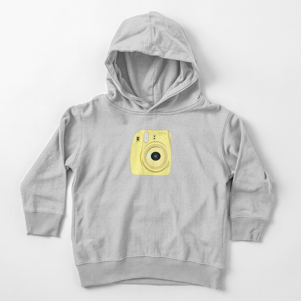 polaroid hoodie yellow