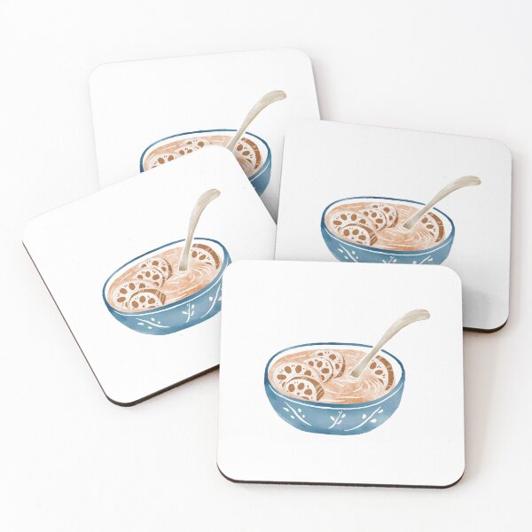 Item preview, Watercolor Illustration of Chinese Cuisine - Lotus Root Soup | 莲藕汤 designed and sold by iswenyi.