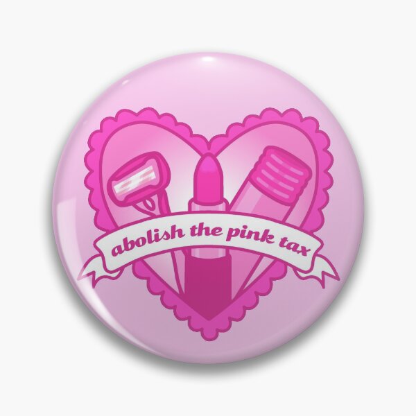 Item preview, abolish the pink tax lace heart with banner designed and sold by prismatic paper co.