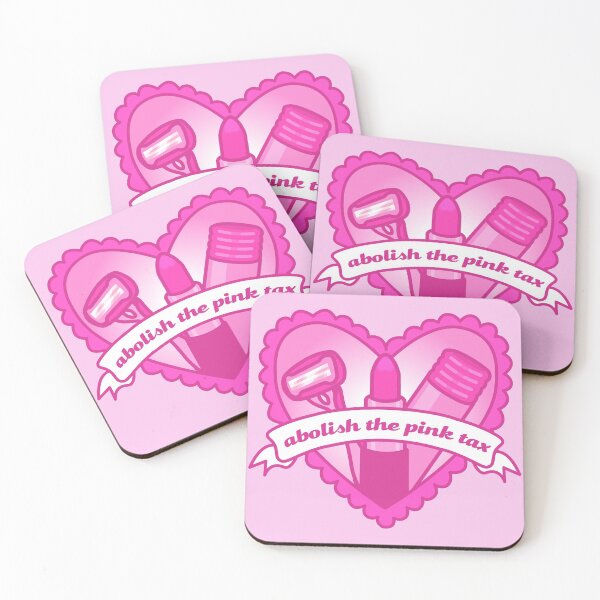 Item preview, abolish the pink tax lace heart with banner designed and sold by prismatic paper co.