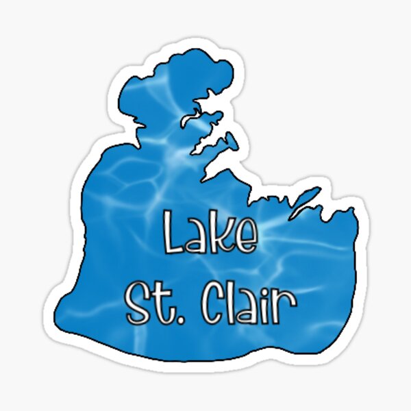Item preview, Lake St. Clair designed and sold by Sticker Fix.