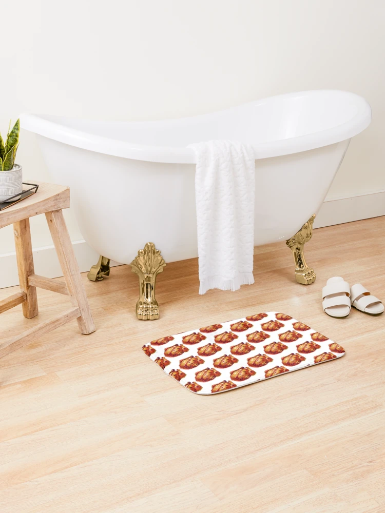 Thumbnail 2 of 6, Bath Mat, Chicken Roti designed and sold by sukotsuto_art.