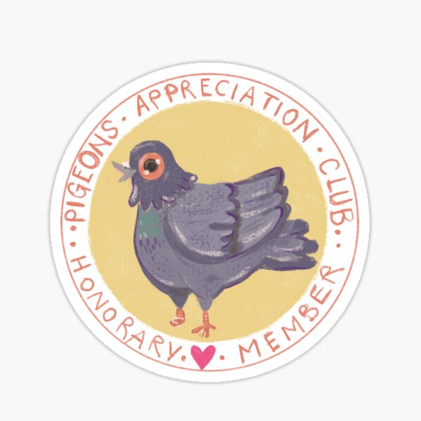 Club d'appréciation des pigeons Sticker