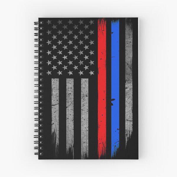 Item preview, Thin Red Blue Line Flag -Firefighter - Police Officers designed and sold by bluelinegear.