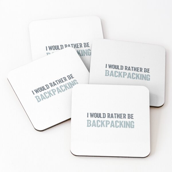 Item preview, I Would Rather Be Backpacking Back Print BackPack Graphic designed and sold by NoveltyMerch.