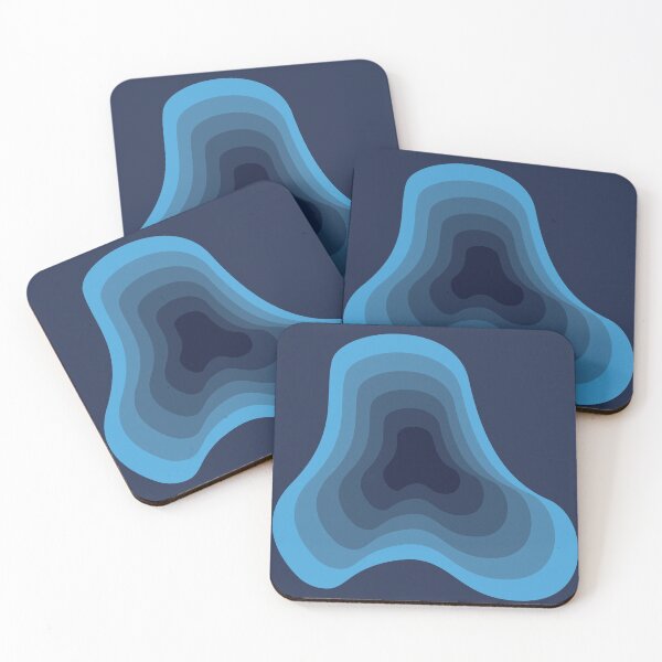Item preview, Artistic Blue color gradient abstract design designed and sold by Crafteez.