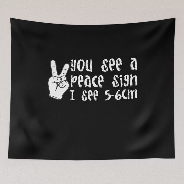 Item preview, You See A Peace Sign I See 5-6cm  designed and sold by Akmloza.