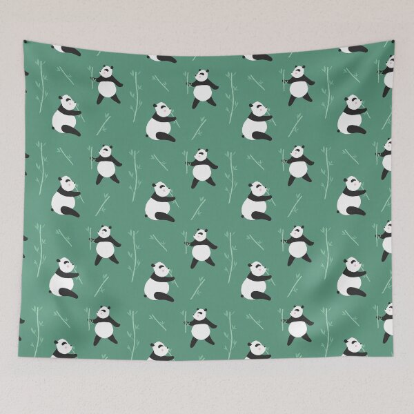 Item preview, Cute Panda Bamboo Pattern designed and sold by Patterns-By-Lou.