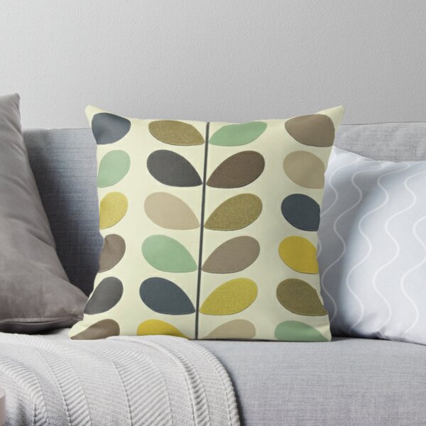 orla kiely design Throw Pillow