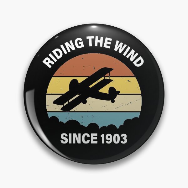 Item preview, RINDING THE WIND SINCE 1903, RETRO VINTAGE, FLYING,  designed and sold by TheFirstOne.