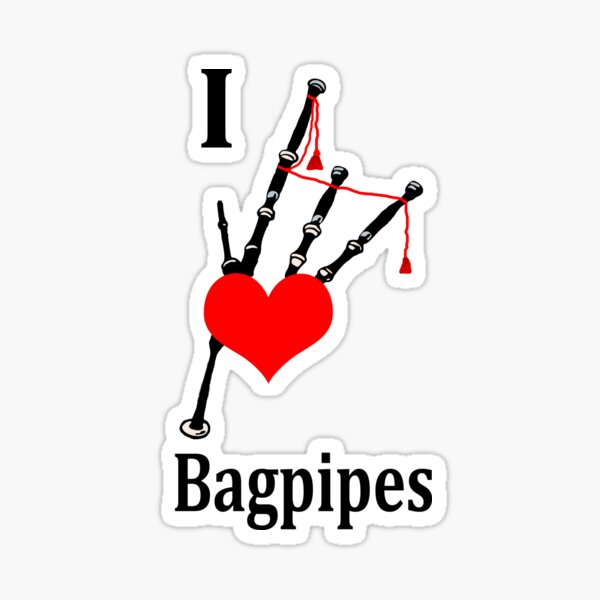 Item preview, I Heart Bagpipes designed and sold by BirlyJoe.