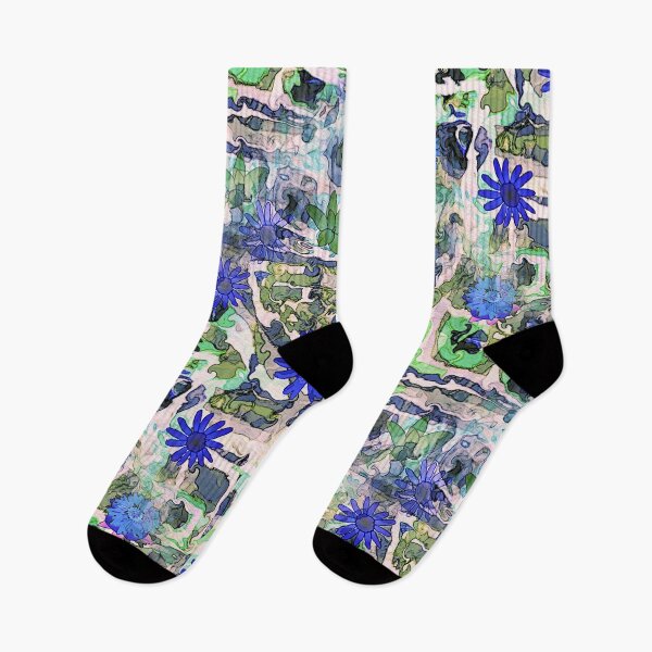 Item preview, Blue Flowers designed and sold by Natalie Holland.