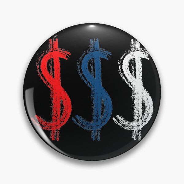 Artikelvorschau, Dollar Symbol Blau Rot Weiß Geburtstagsgeschenk entworfen und verkauft von GBDesigner.