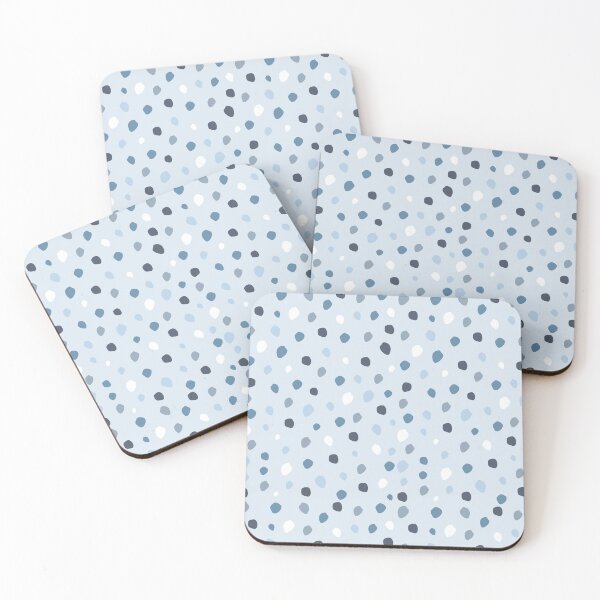 Item preview, blue irregular polka dots pattern designed and sold by cherry by hs (coucou).