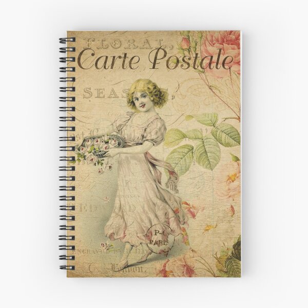 Item preview, Girl Flower SellerVintage Postcard Carte Postale Floral Shabby Chic Seasons designed and sold by WizardsWorld.