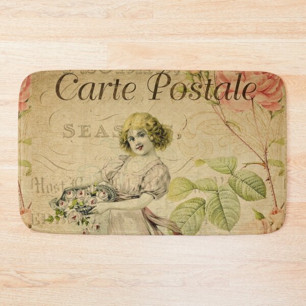 Item preview, Girl Flower SellerVintage Postcard Carte Postale Floral Shabby Chic Seasons designed and sold by WizardsWorld.