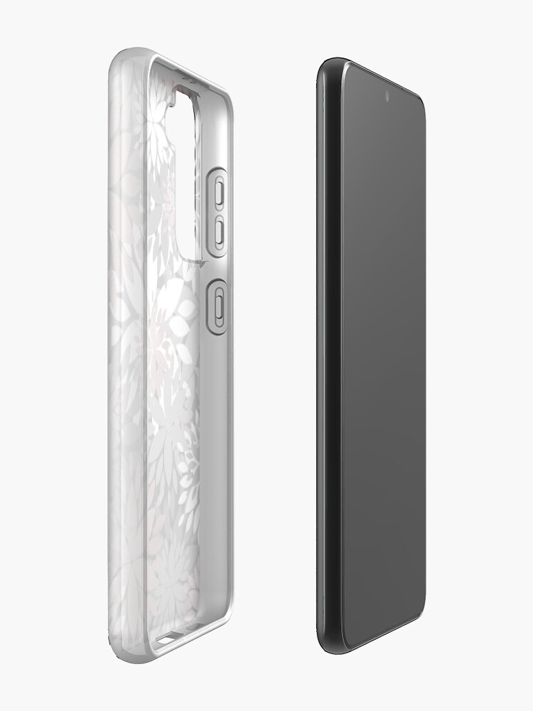 Alternate view of Pretty rose gold floral illustration pattern Case & Skin for Samsung Galaxy