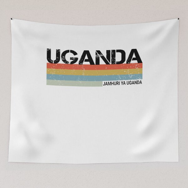 Item preview, Uganda Retro Vintage Stripes In Local Language designed and sold by beeneverywhere.