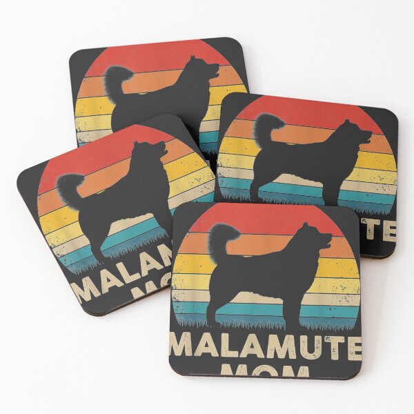 Item preview, Alaskan Malamute Dog Mom Retro Sunset  designed and sold by LaThresRice.