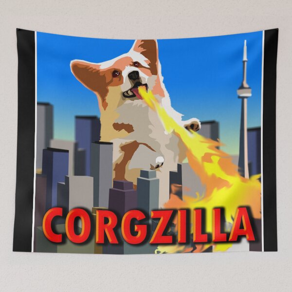 Item preview, Corgzilla (corgi +godzilla) designed and sold by SmoothArtNelly.