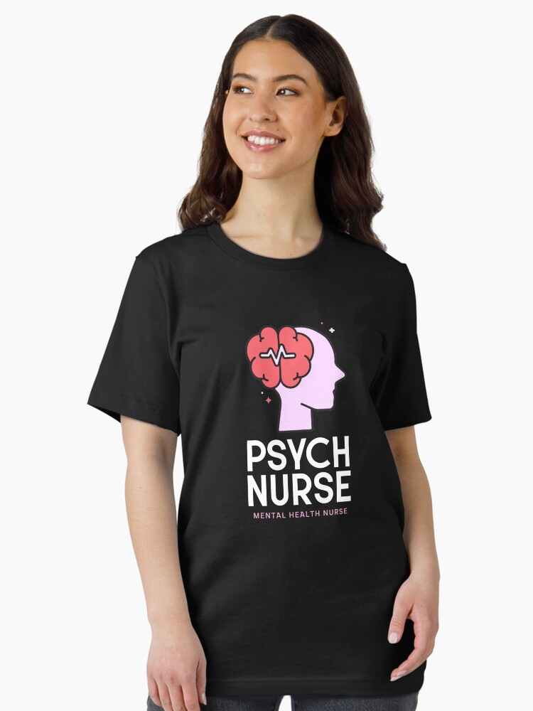 Psych Nurse Mental Health Brain Logo Nurse Essential T-Shirt