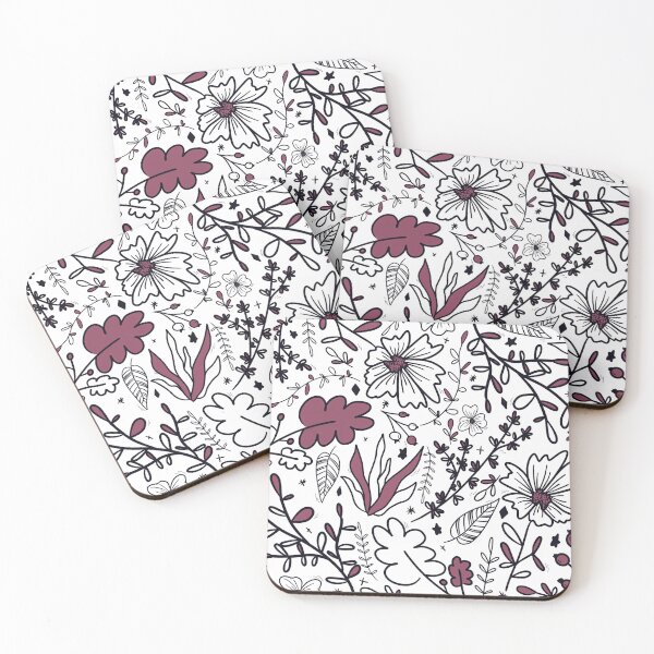 Item preview, Violet flowers pattern by LaetiArts designed and sold by LaetiArts.