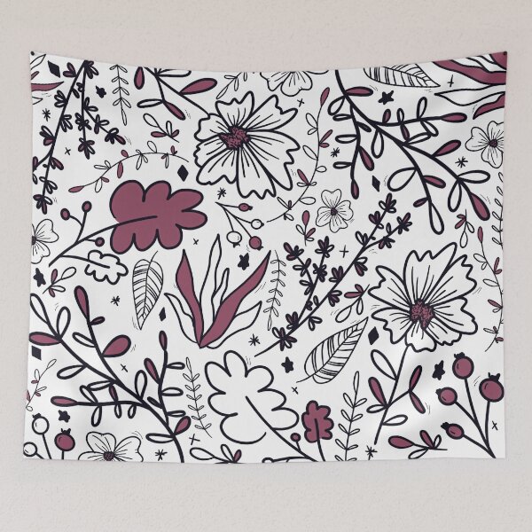Item preview, Violet flowers pattern by LaetiArts designed and sold by LaetiArts.