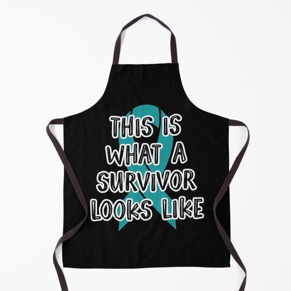 Item preview, This Is What A Survivor Looks Like - Ovarian Cancer Awareness Teal Ribbon September designed and sold by NotEnoughSpoons.