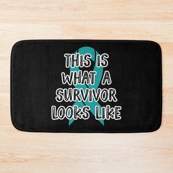 Item preview, This Is What A Survivor Looks Like - Ovarian Cancer Awareness Teal Ribbon September designed and sold by NotEnoughSpoons.