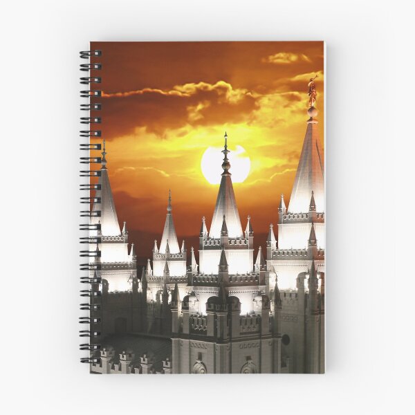 Artikelvorschau, Salt Lake Tempel Sunset Spires 20x30 entworfen und verkauft von Ken Fortie.