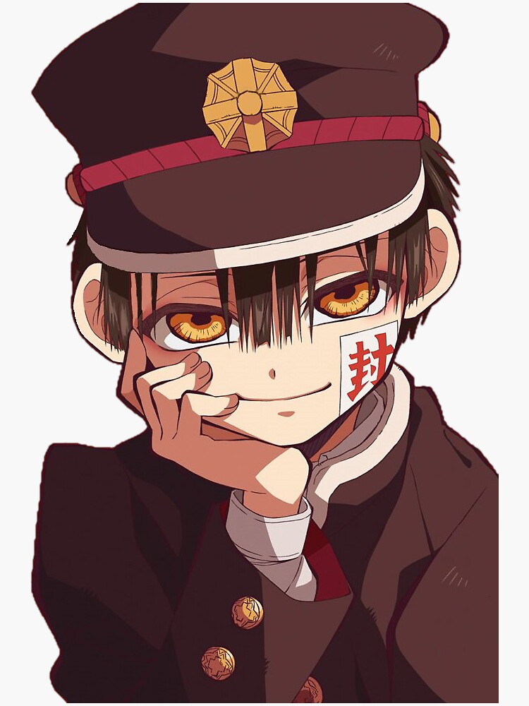 hanako kun anime ver sticker by pinkgutz redbubble