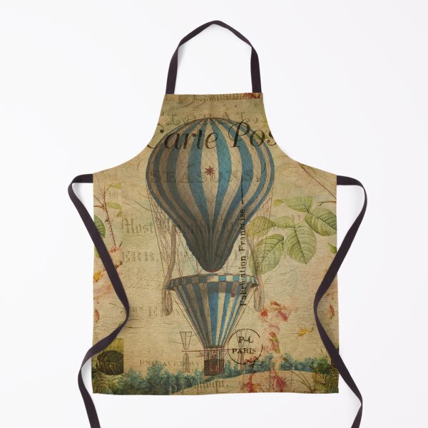 Item preview, Hot Air Balloon the Aeronauts Vintage Postcard Carte Postale Floral Shabby Chic Seasons designed and sold by WizardsWorld.