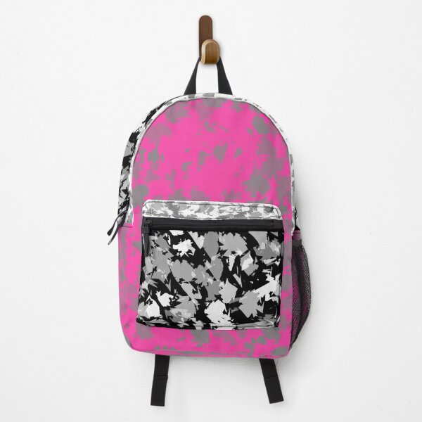 Item preview, Retro Vintage in Pink and Black Abstract Camo Design Art 3D Look designed and sold by Shirtilike.