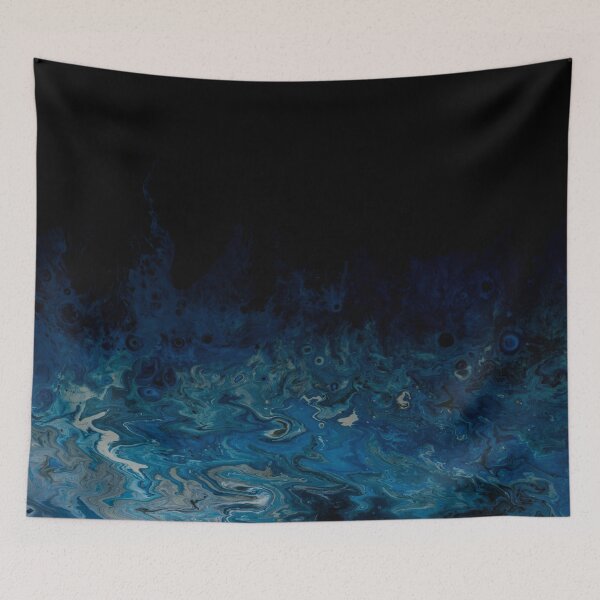 Item preview, Abstract, Blue Darkness, Abstract Painting designed and sold by Logic72.
