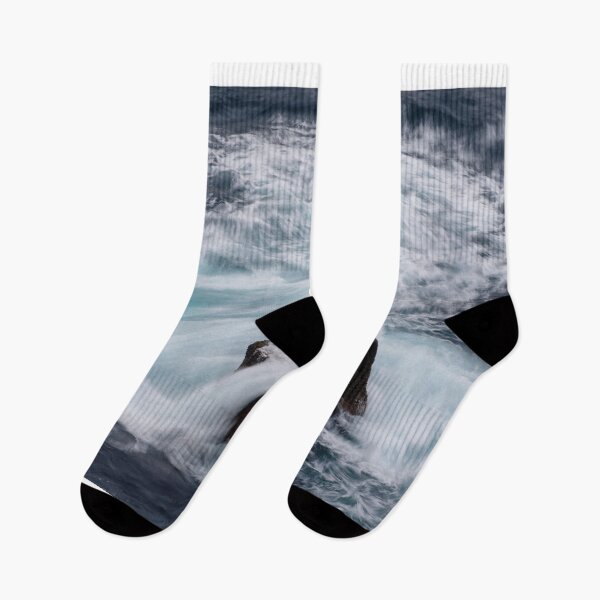 Item preview, Hermosas olas rompiendo sobre una roca. designed and sold by TAKEITTeeZee.