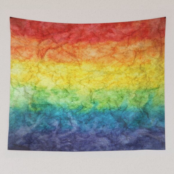 Item preview, Abstract, Rainbow Colors, Yellow, Blue, Red,  Watercolor Painting designed and sold by Logic72.