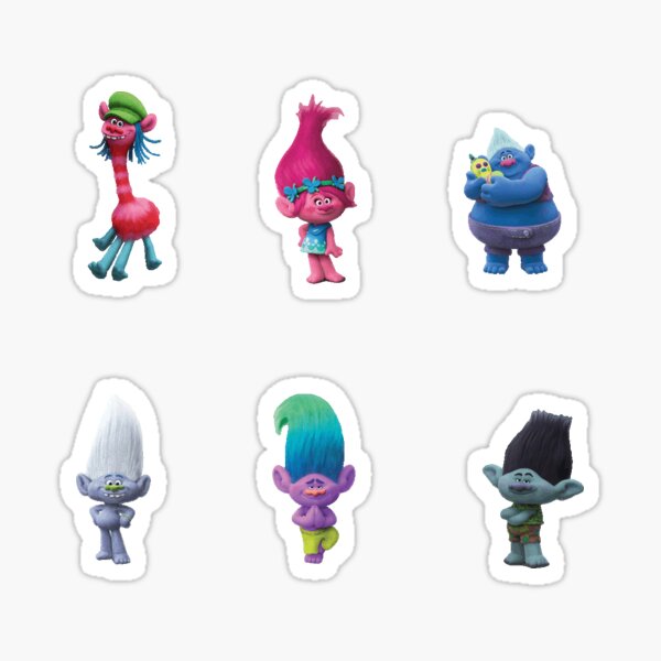 Trolls Sticker Pack Sticker For Sale By Alexandrayo Redbubble 