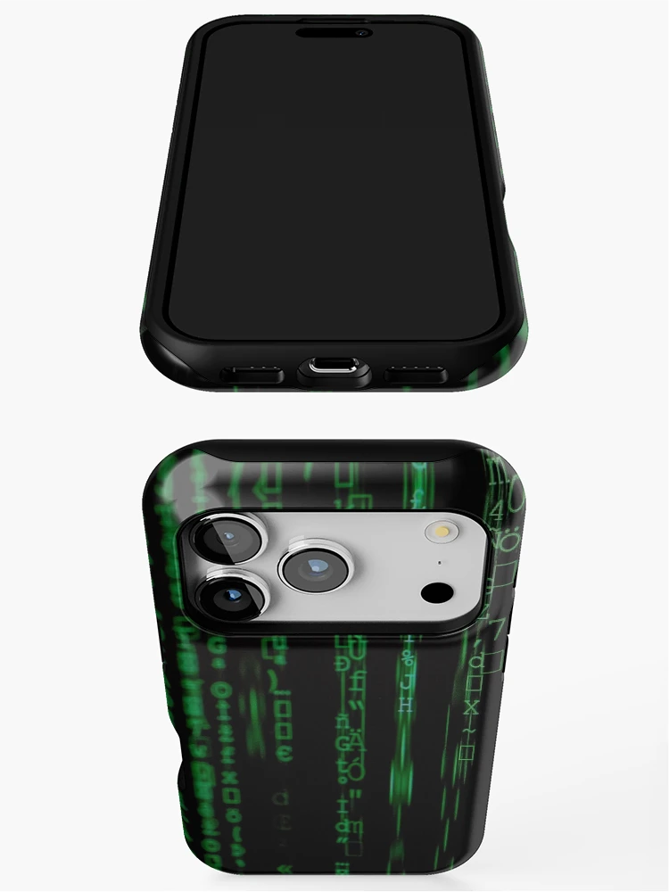 Thumbnail 3 of 4, iPhone Case, Green Code designed and sold by michelles2321.