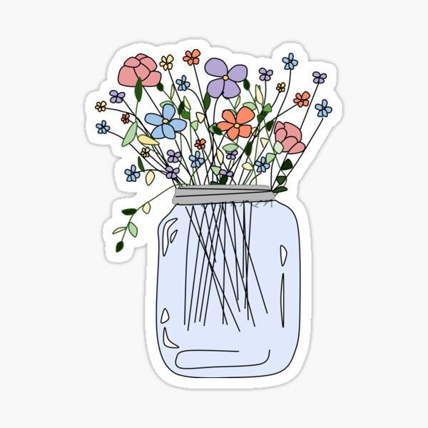 Artikel-Vorschau von Einmachglas mit Blumen, designt und verkauft von shop ih.