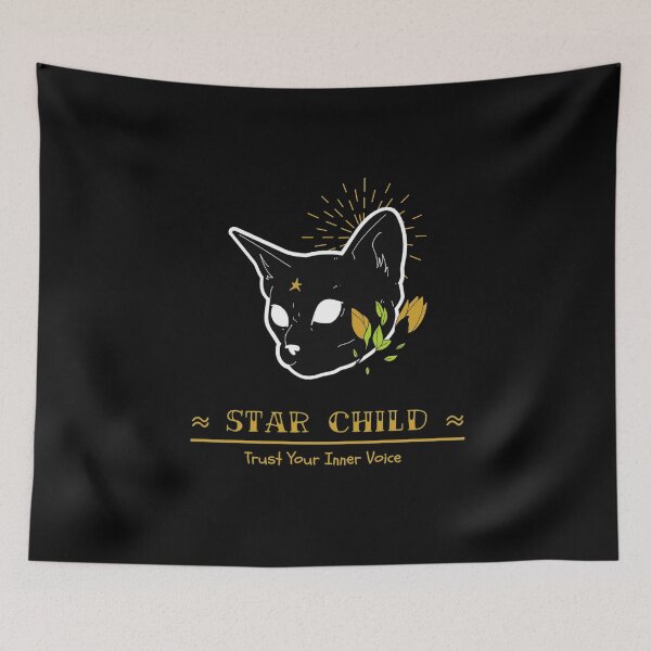 Item preview, Star Child - Cosmic Cat designed and sold by PythiaStore.